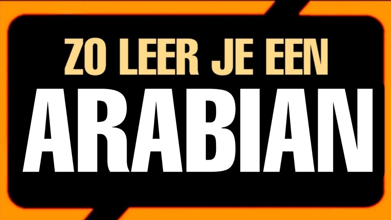 ARABIAN TUTORIAL I Arabian leren in 5 minuten I Cross Jumps