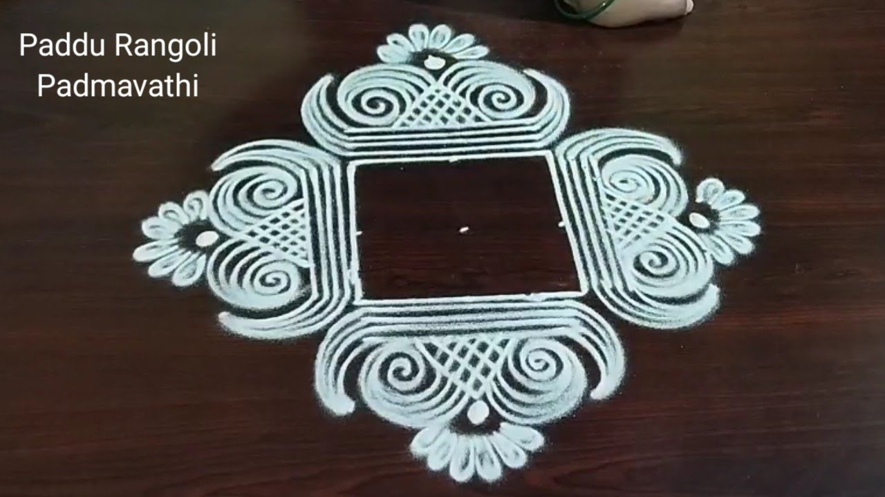 Easy Padi Kolam 🌻 Geethala Muggulu 🌻 Simple Rangoli Designs 🌻 Paddu Rangoli 