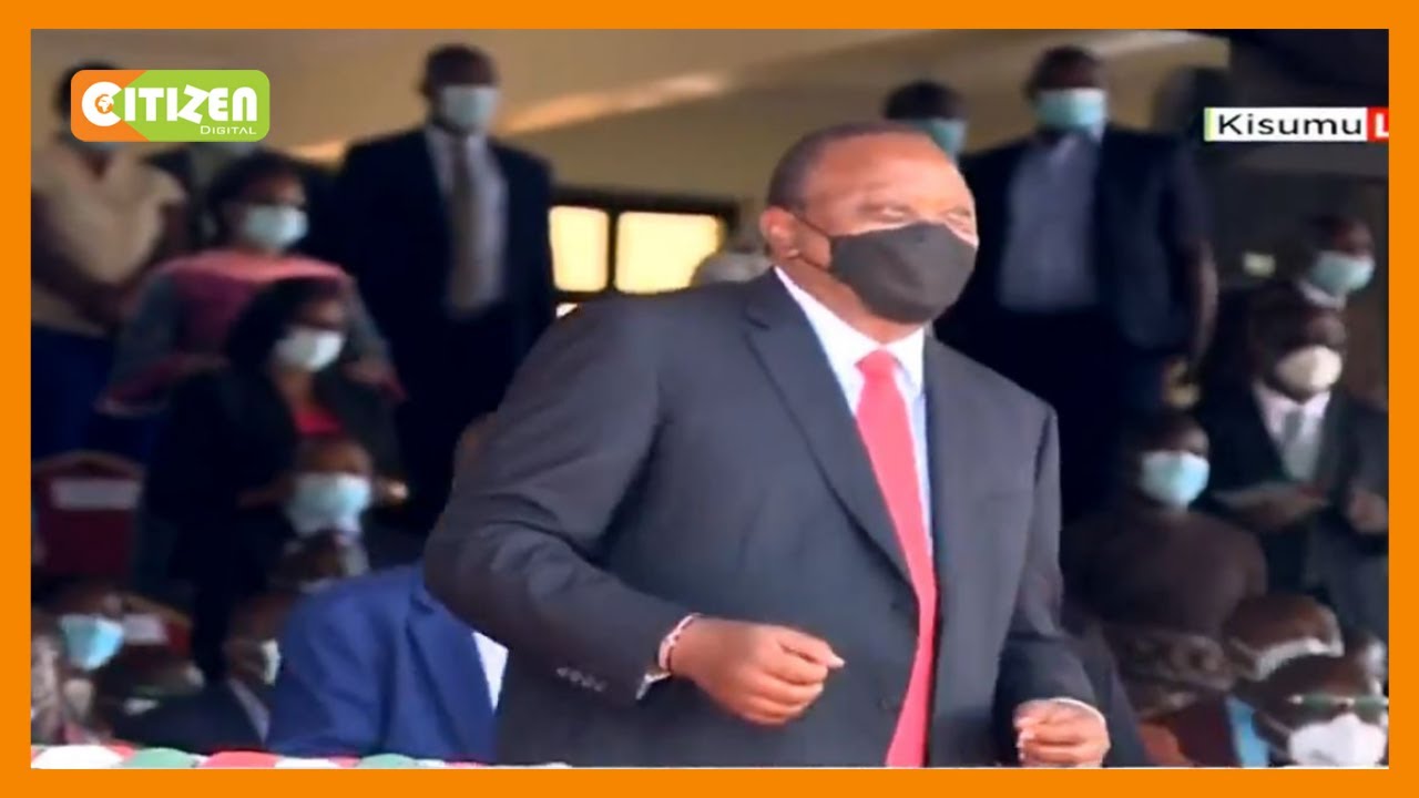 Madaraka Day performing band excites the VIP dais in Kisumu to a dance
