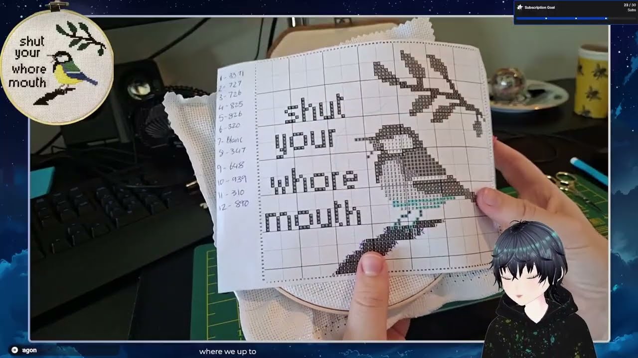 Craft Stream #2 || Embroidery, Stories & Chill Vibes