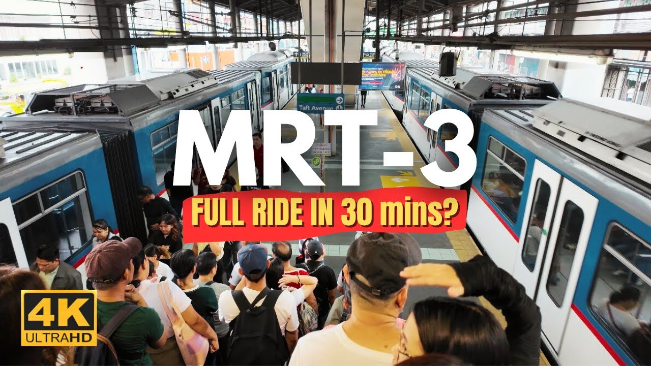 North Avenue to Taft Avenue in Just 30 Minutes? | 4K | MRT-3 Complete Ride Southbound
