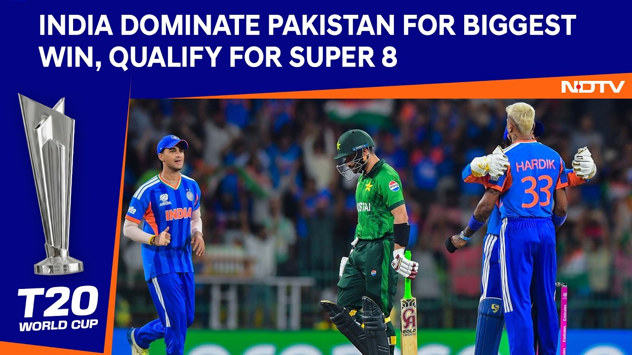 T20 World Cup | India Dominate Pakistan For Biggest Win, Qualify For Super 8
