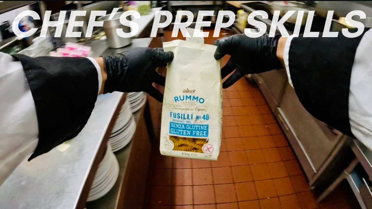 POV:  how to prep in an Italian restaurant kitchen