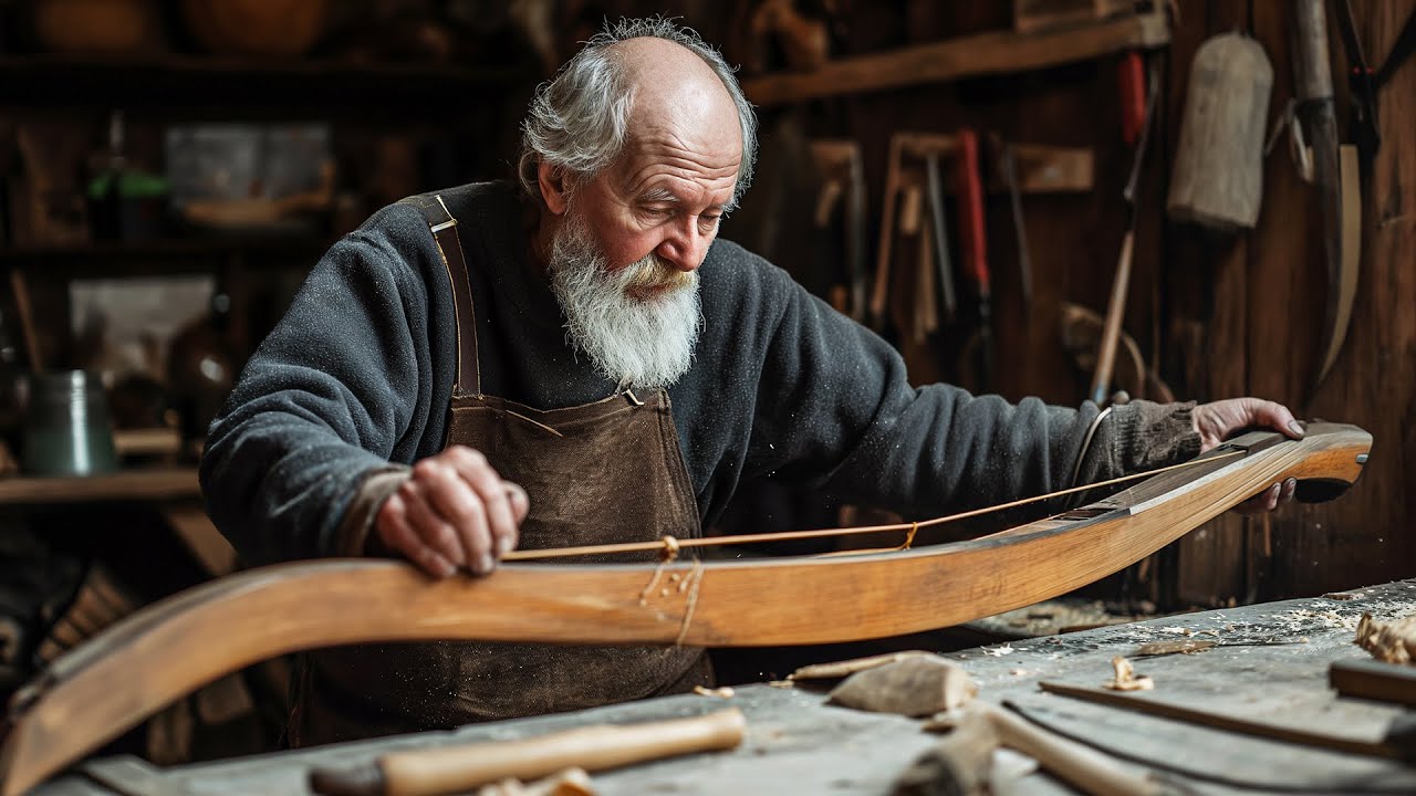 Process of Making a Traditional English Longbow From Scratch - Start To Finish