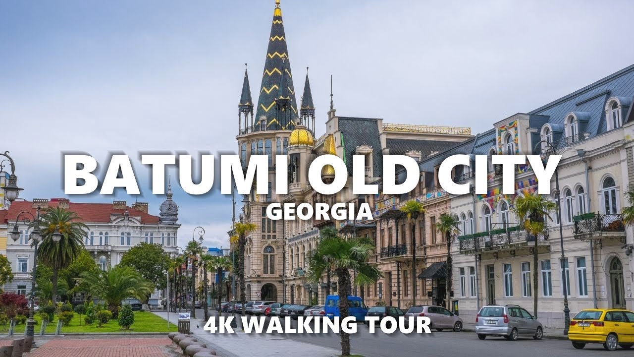 Batumi old city street walk 2023 | 4K 60FPS Batumi walking tour in Georgia