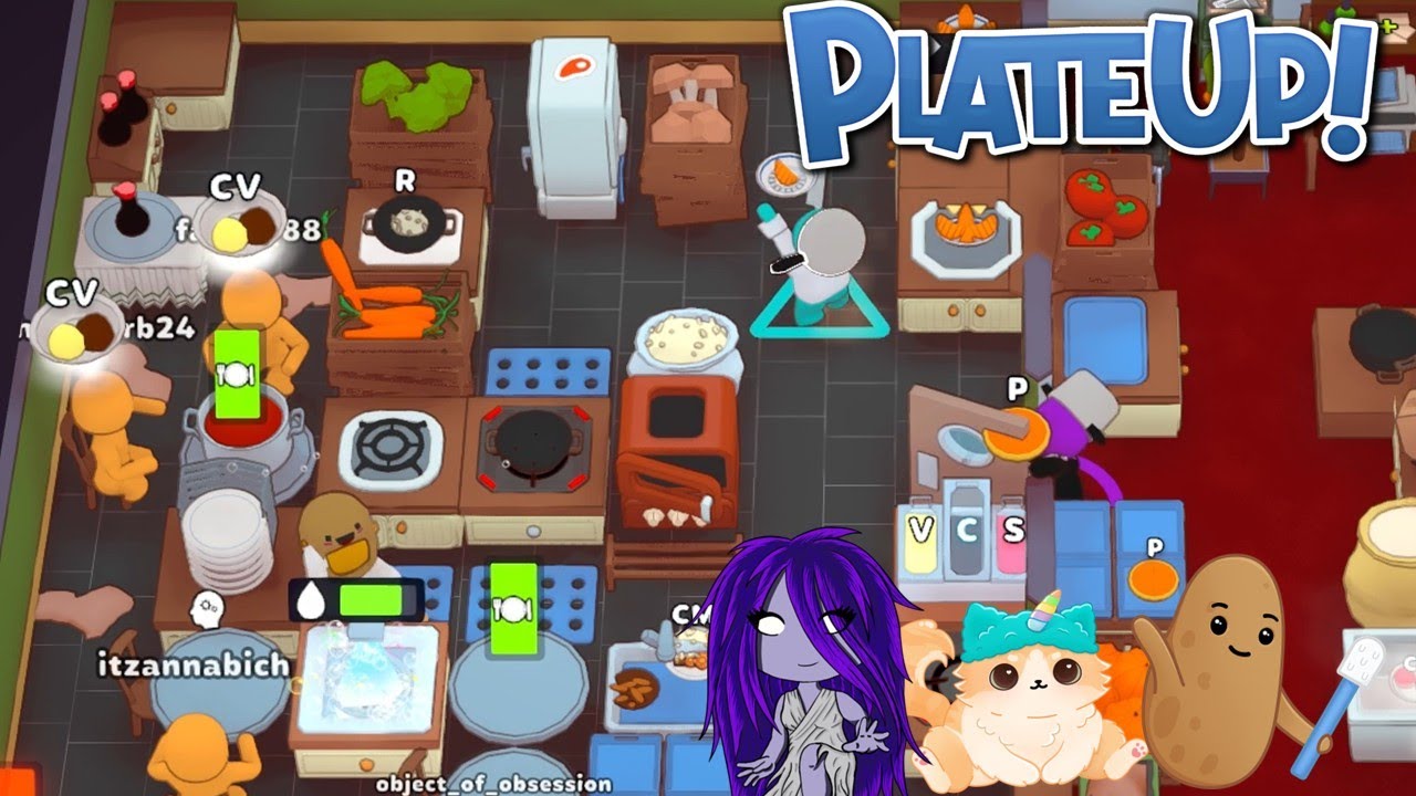 Wall Wokkers! Food Card Challenge with esaclys and SheBanshee! PlateUp!