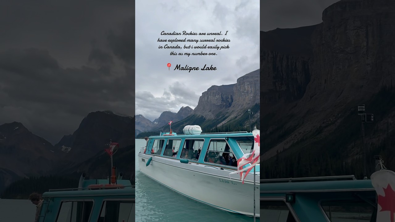 Maligne Lake Boat Cruise, Jasper National Park.
