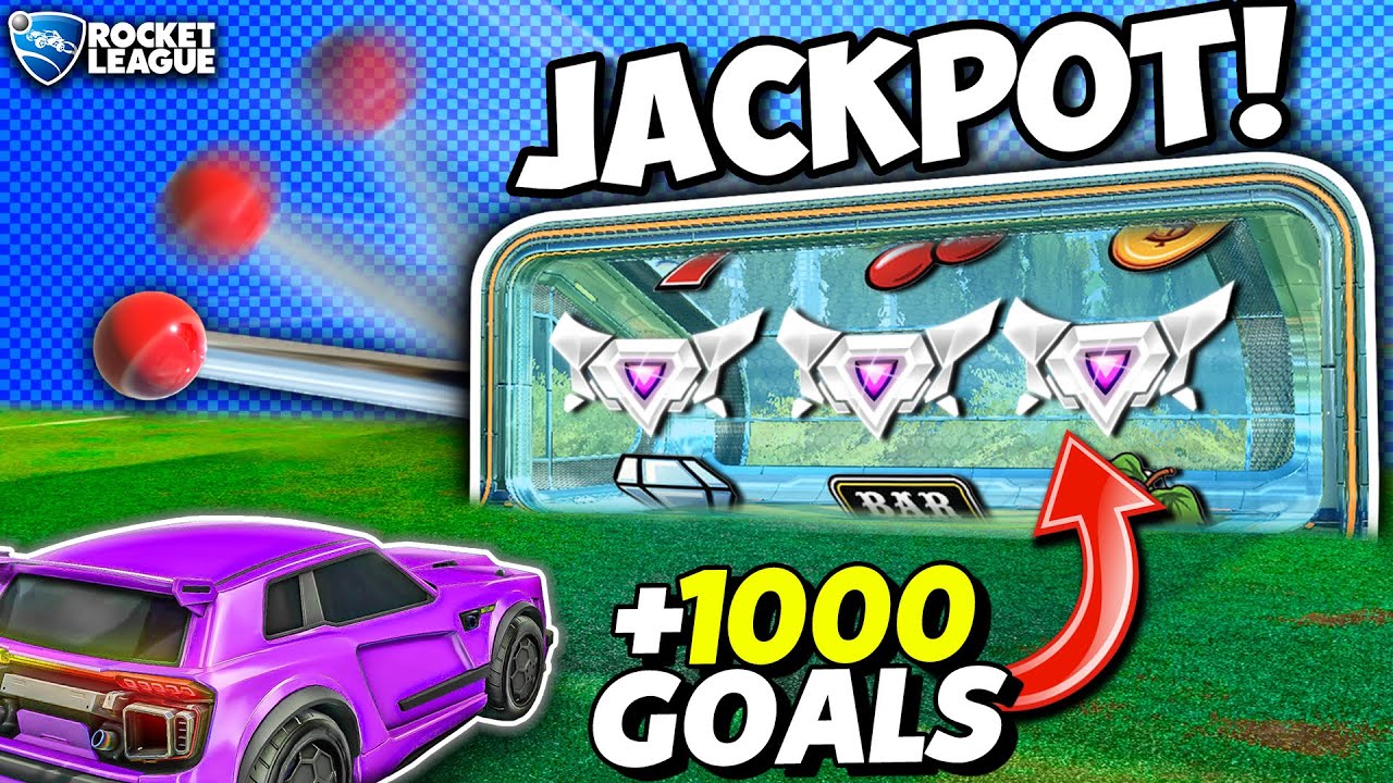 Rocket League, but the goal is a SLOT MACHINE