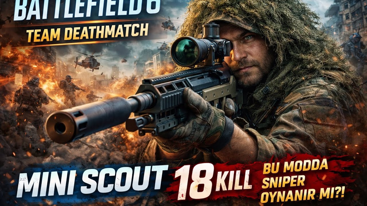 Beni de Kendilerine Benzettiler! | Battlefield 6 Team Deathmatch | 18 Kill Mini Scout