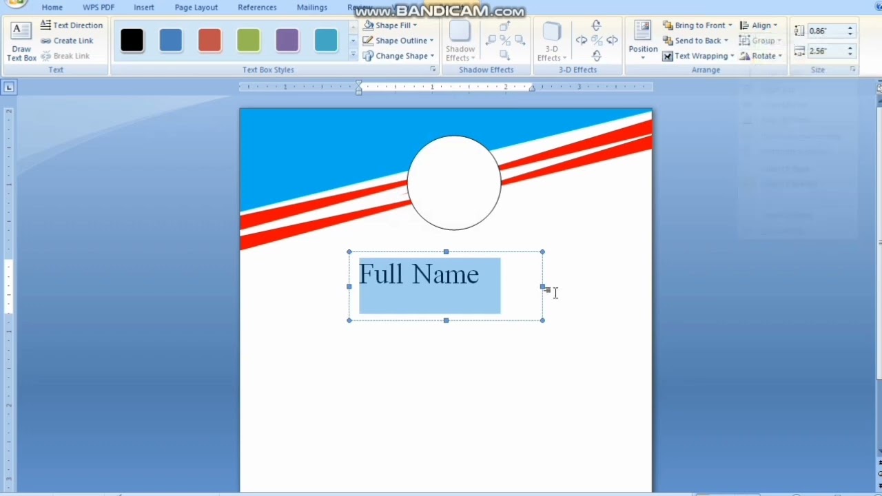 I'd card design |identity card Kaise Banaye | MS Word Certificate Banane Ka Tarika (Step by Step)