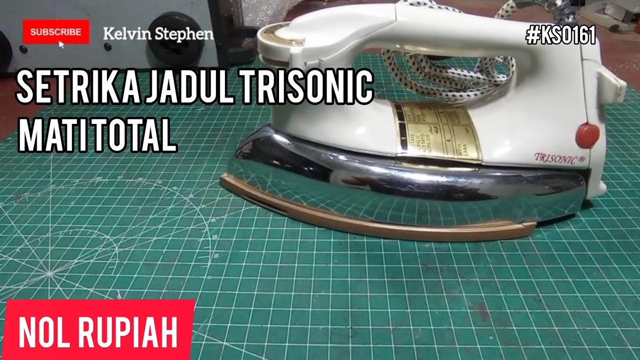 SETRIKA JADUL TRISONIC || MODELNYA MIRIP PANASONIC || TIDAK HIDUP || NOL RUPIAH