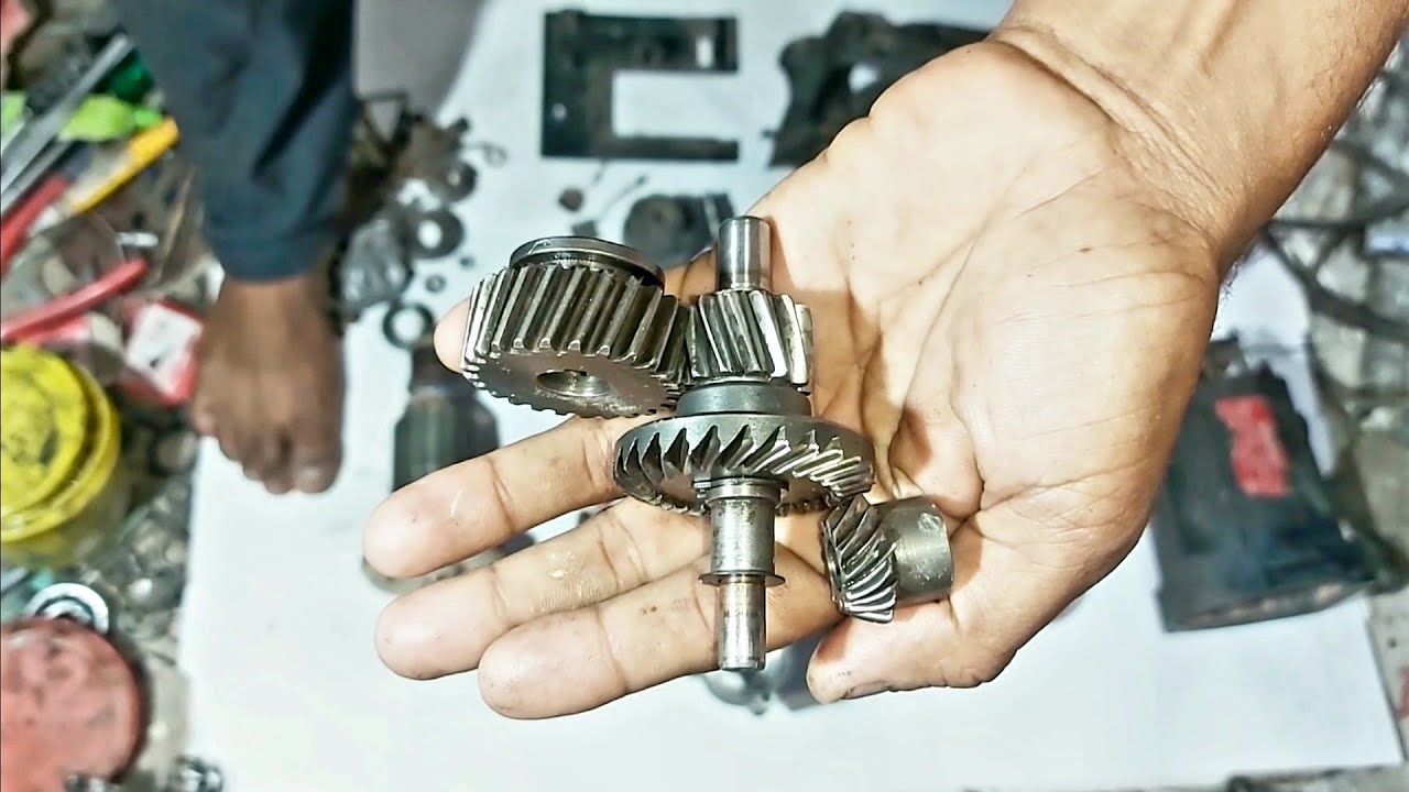 5 Inch 5 blade Wall Cutter  Machine  Repair , gear fittings  , King KP -355 Wall Chaser Machine