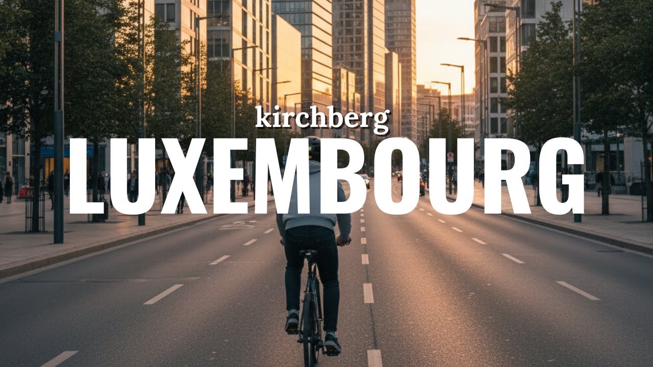 Biking Through Kirchberg Luxembourg 🚴‍♂️ | 4K City Ride