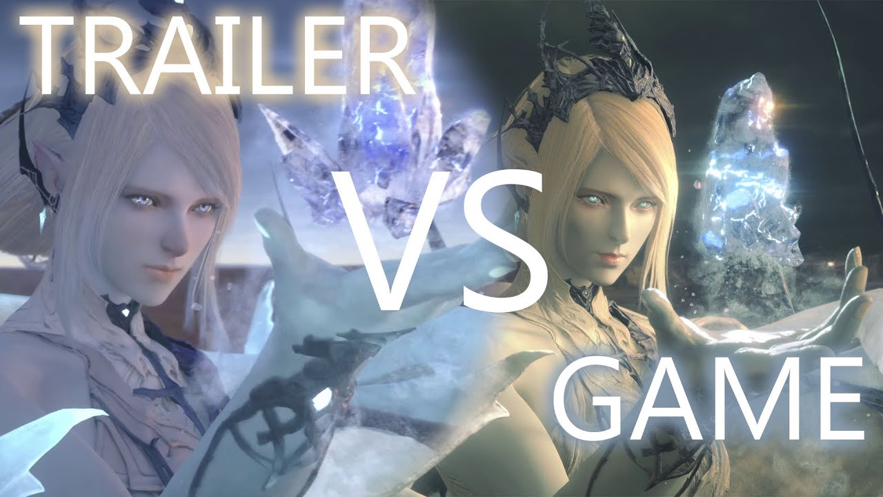 Final Fantasy XVI - Reveal Trailer vs Game