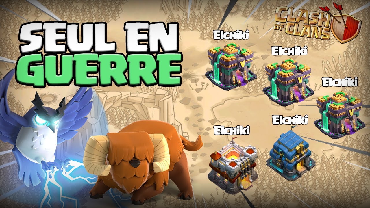 GUERRE 5vs5 AVEC MES COMPTES ! Clash of Clans