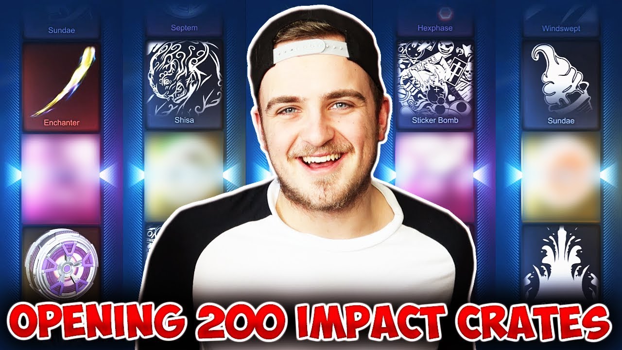 My Crate Luck Is Next Level... | 200 IMPACT CRATE OPENING HIGHLIGHTS - Rocket League