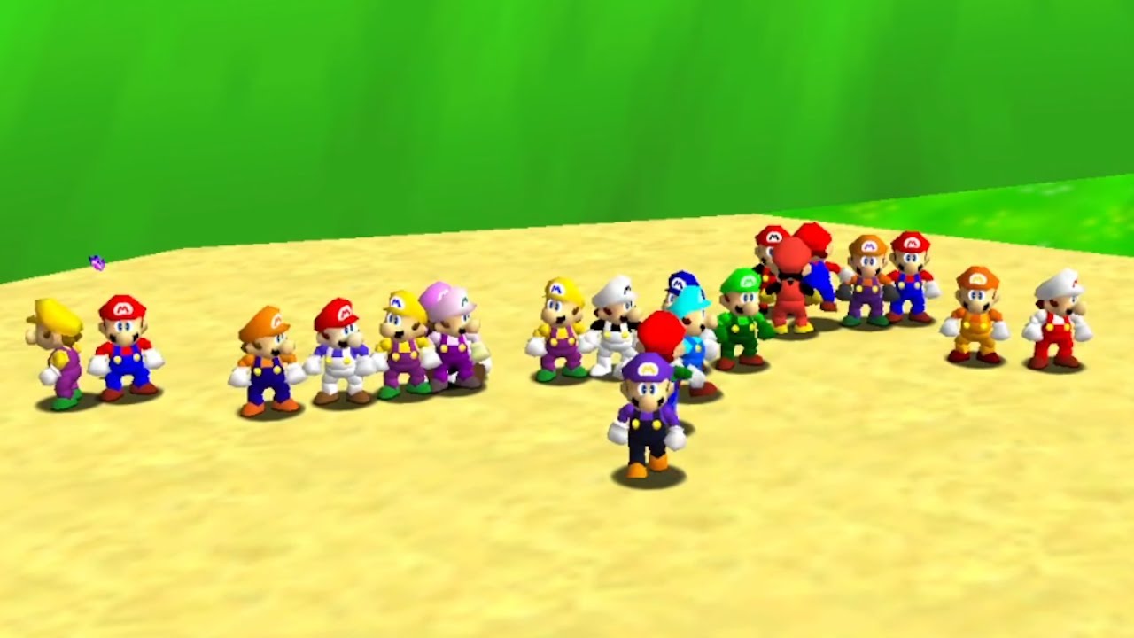 Super Mario 64 (23 Players) - 100% Full Game Walkthrough and 2 other Mario 64 Walkthroughs