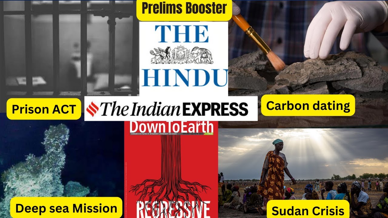 15th May 2023 Pre booster | Model Prison act, Carbon dating, Deep ocean mission