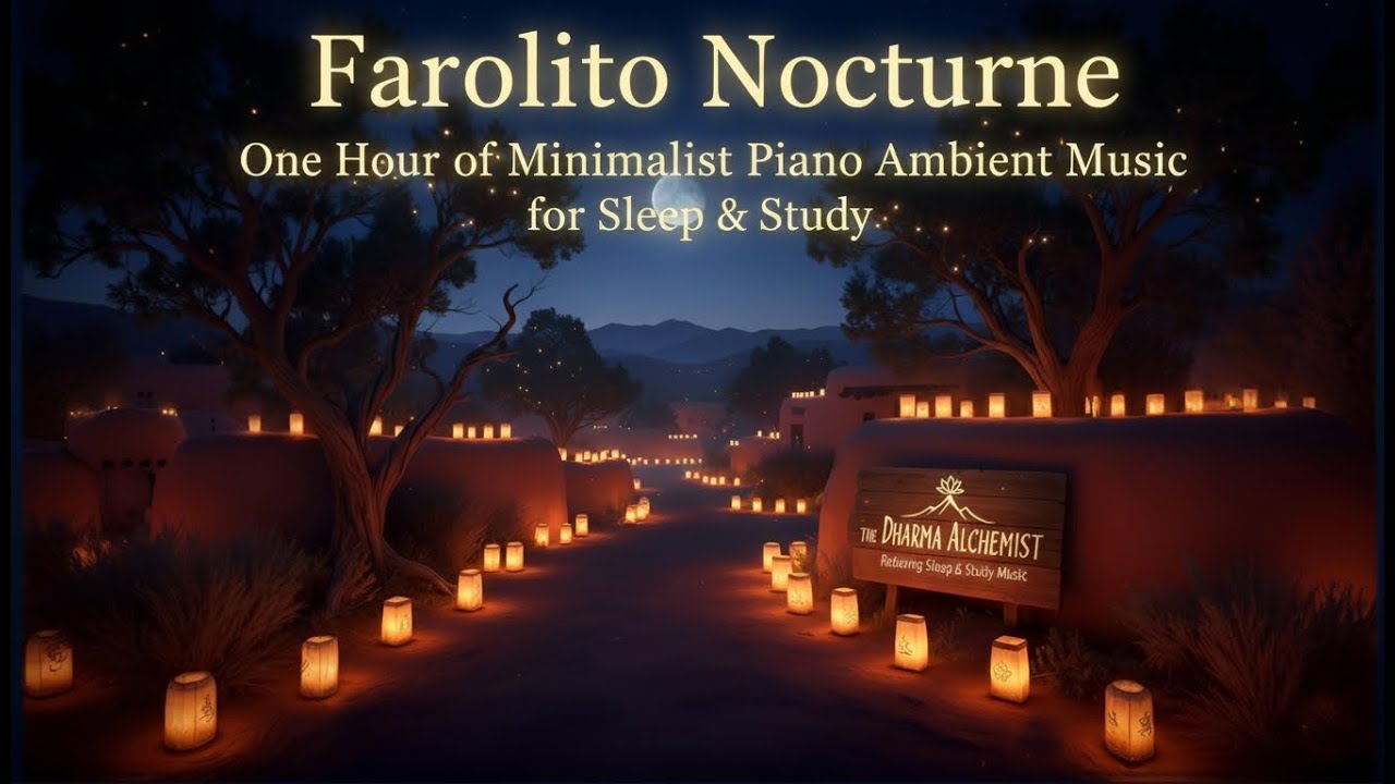 Farolito Nocturne -  One Hour of Minimalist Piano Ambient Music for Sleep & Study