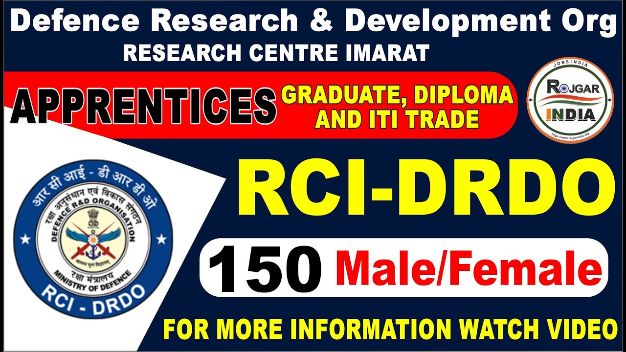 Defence Research & Development Organisation (DRDO)- RCI Various Vacancy 2023 Online Form