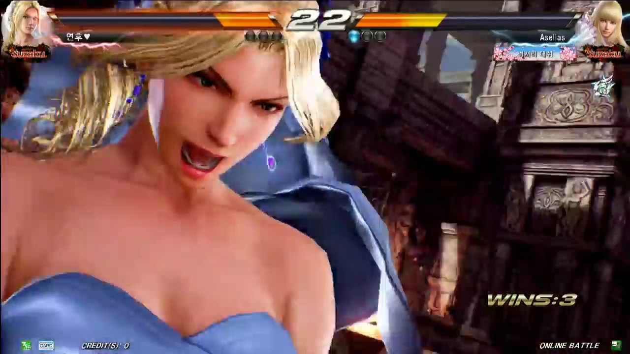 鉄拳 TEKKEN 7 FR | (NINA) vs  (LILI) Korea Online Battle