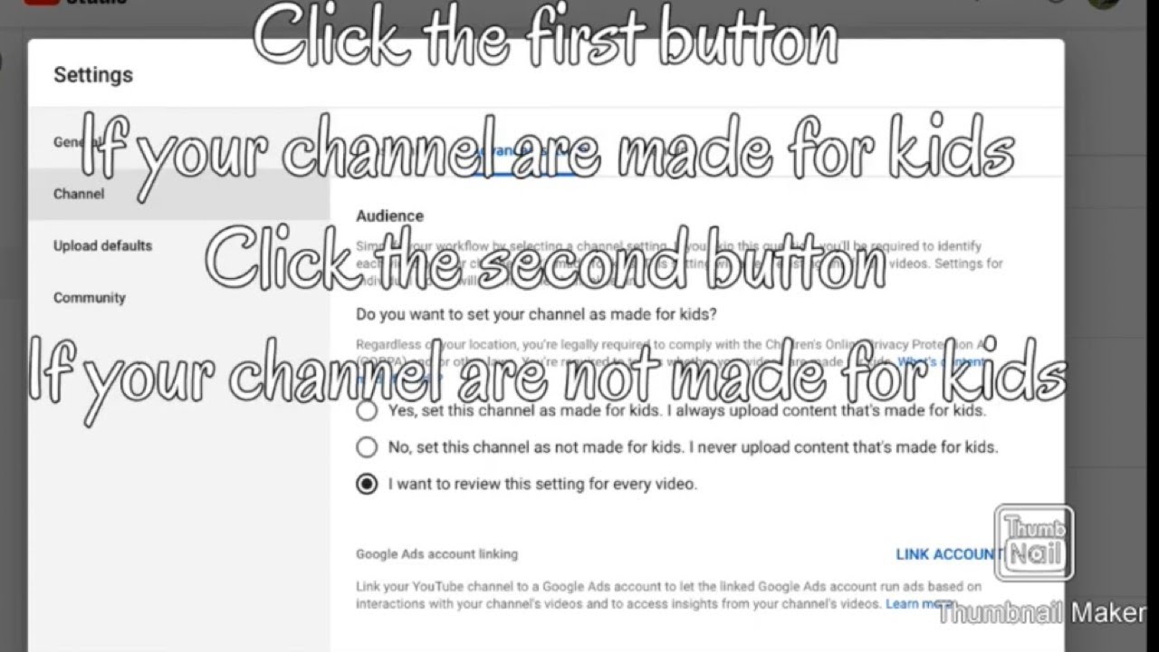 How to edit your channel to COPPA MyTIPS