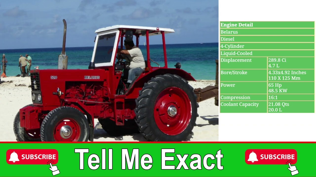 Belarus 520 Tractor | Belarus 520 Specifications | Belarus 520 Engine HorsePower, HP