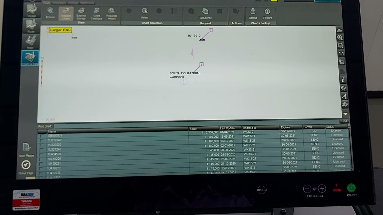 HOW TO UPDATE  ELECTRONIC CHARTS PART 1 (ECDIS) - TRANSAS NAVI SALIOR 4000