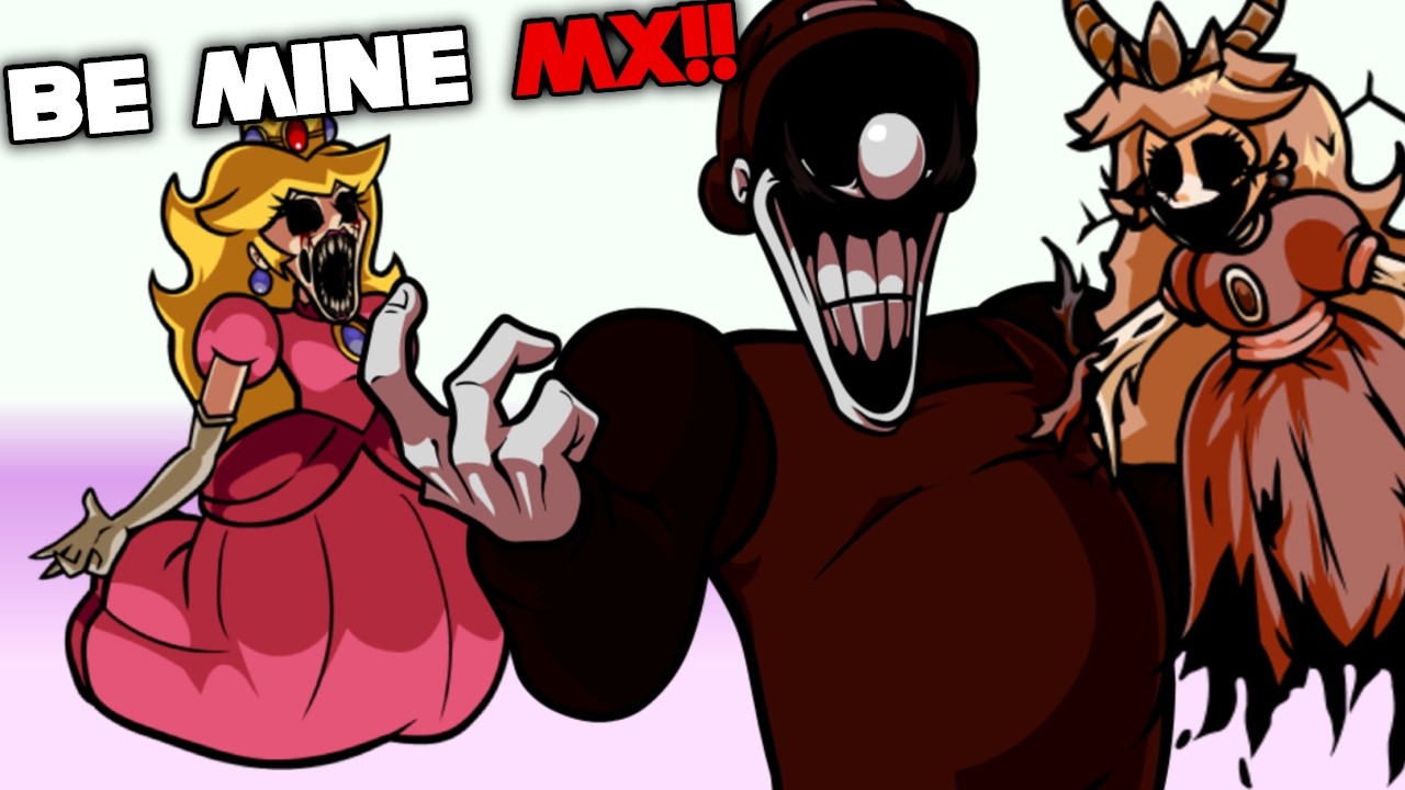 FNF | BE MINE MX! Peach Vs MX - MADNESS MANIFEST! | Vs Sky Manifest Erect | Mods/Hard |
