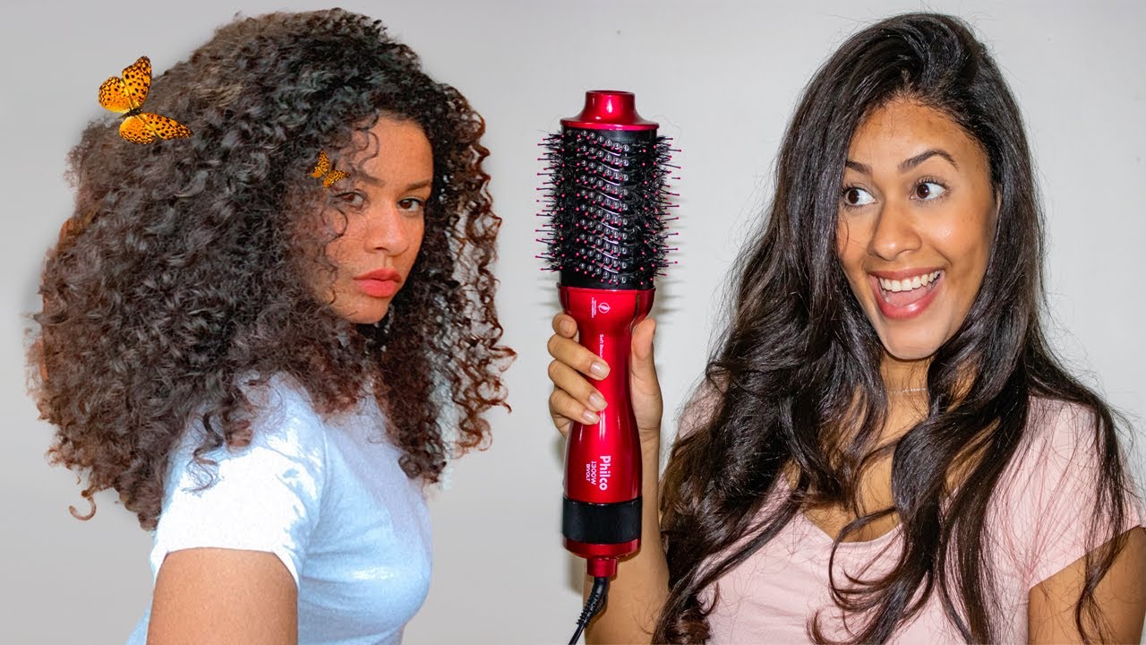 PHILCO OU BRITÂNIA? TESTANDO A ESCOVA SECADORA PHILCO CHERRY BIVOLT - CABELO CACHEADO