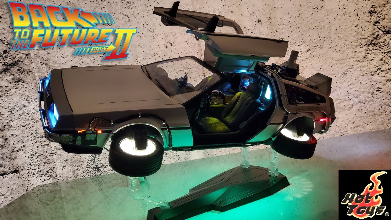 Hot Toys Back To The Future  Part 2 Delorean 1/6 Model Toy Unboxing. BTTF Time Machine.