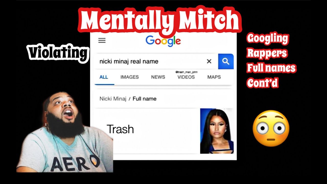 Mentally Mitch - Googling Rapper's Full Names cont'd | REACTION