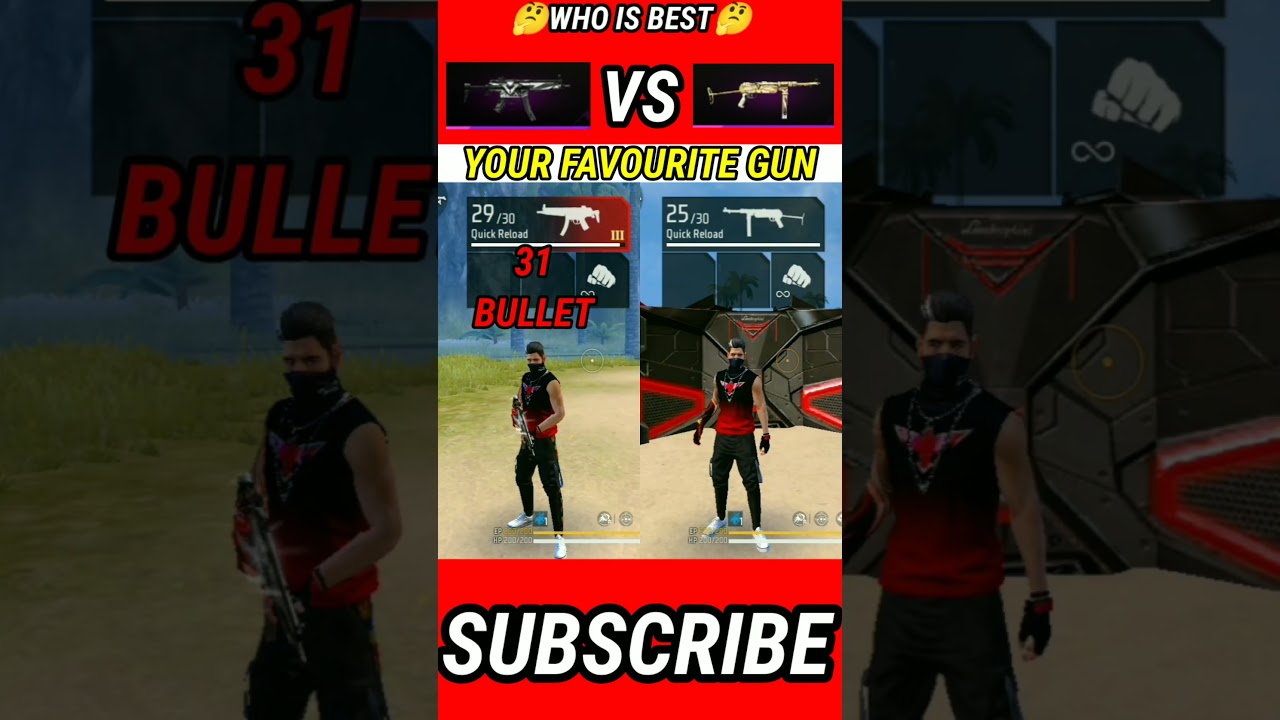 MP5 VS MP40 WHO IS BEST GUN IN FREE FIRE 🥵