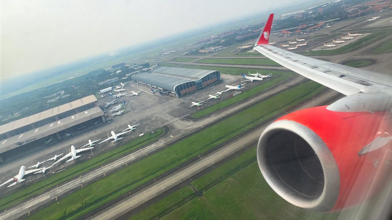 Lion Air Boeing 737-800 (PK-LKV) takeoff from Jakarta Soekarno-Hatta Int'l