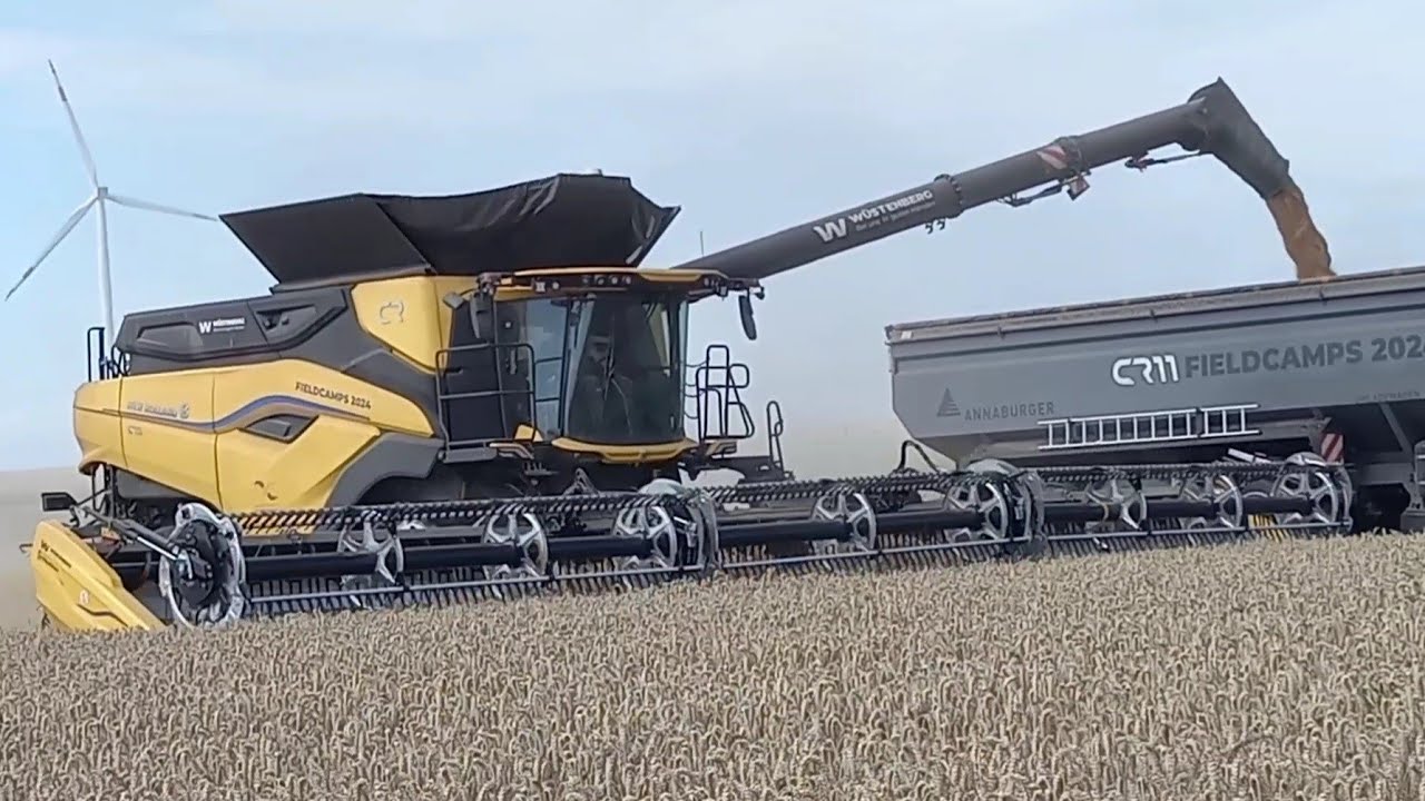 Landwirtschaft in MV 2024.New Holland CR11,John deere,Case,Fendt,Claas,Horsch,Agrometer SRS 1500