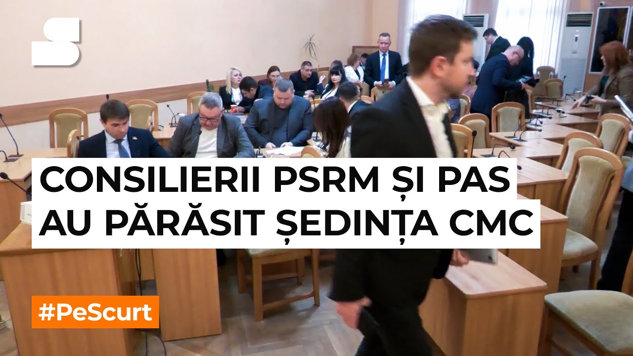 Consilierii PSRM și PAS au părăsit ședința CMC
