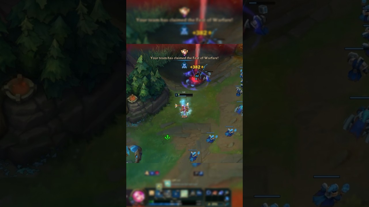 lux vs ashe #leagueoflegends #shorts