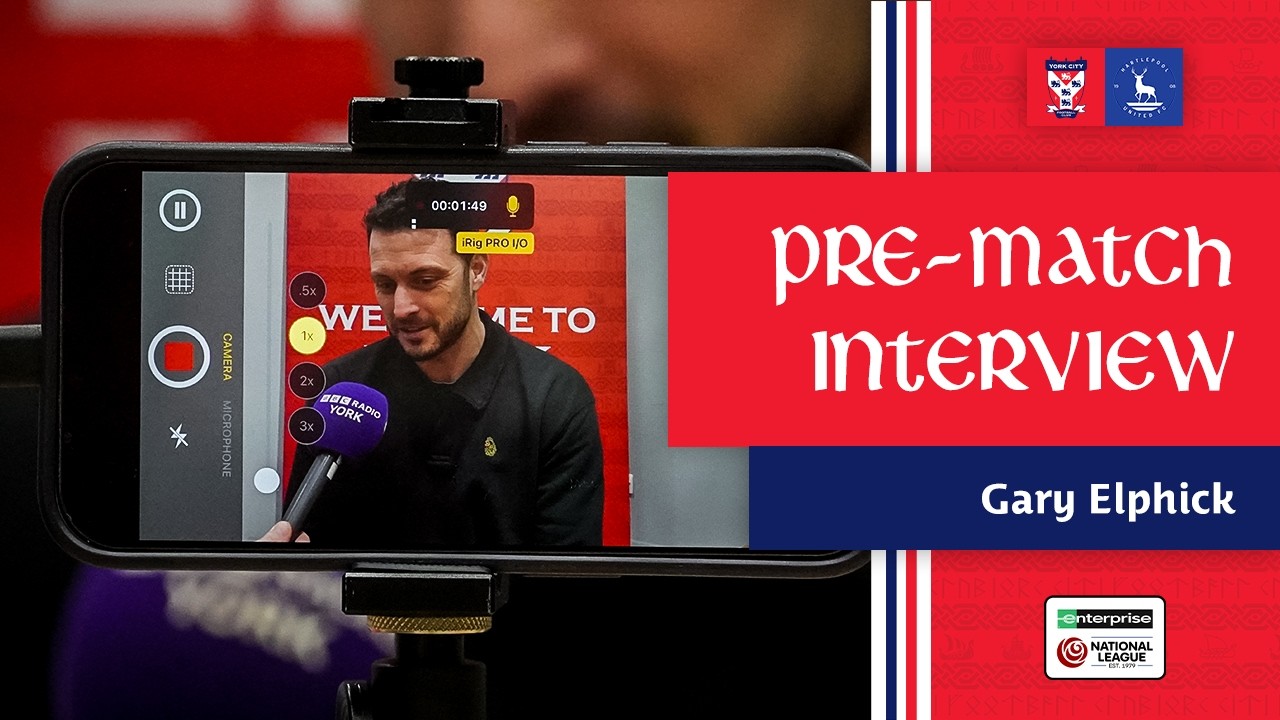 🗣️ Pre-Match Interview | Gary Elphick | Hartlepool United (H)
