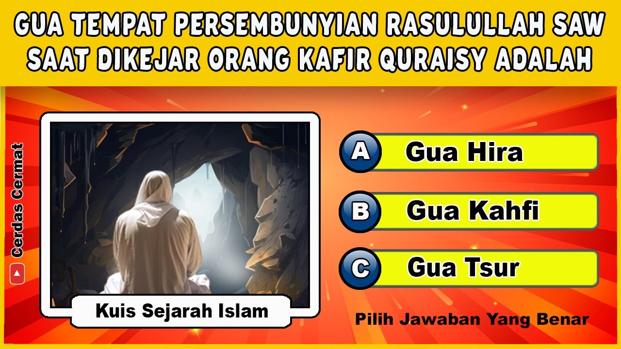 KUIS SEJARAH ISLAM | PERTANYAAN SEPUTAR ISLAM | CC123