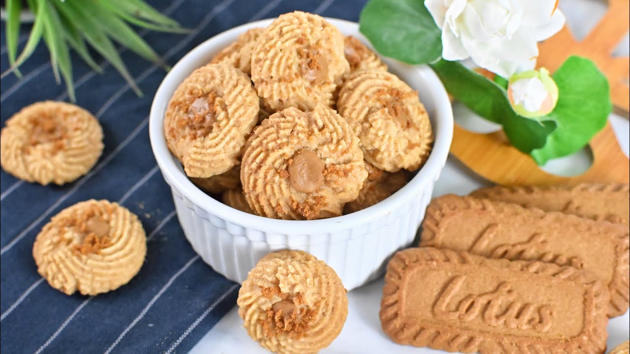 Biscoff Butter Cookies (Biskut Mentega Biscoff)