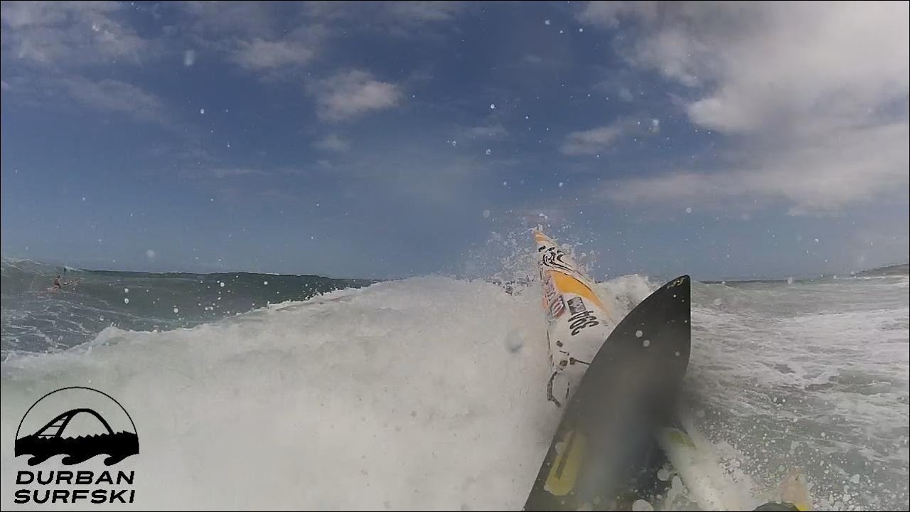 Surfski smash in 2m Waves