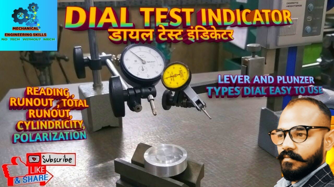 DIAL TEST INDICATOR  OR DIAL GAUGE  READING ( IN HINDI ) PART - 2