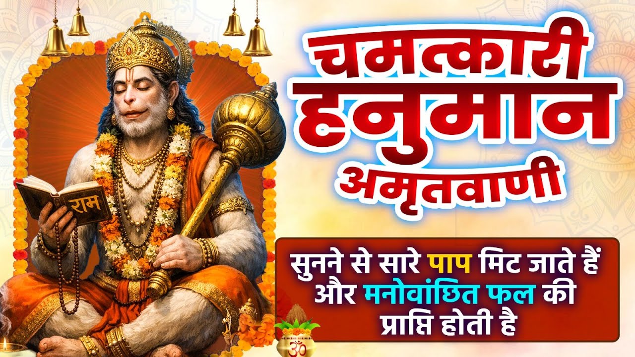 मंगलवार के दिन हर घर में सुनी जाती हैं यह चमत्कारी हनुमान अमृतवाणी~Hanuman Amritwani #hanumanbhajan