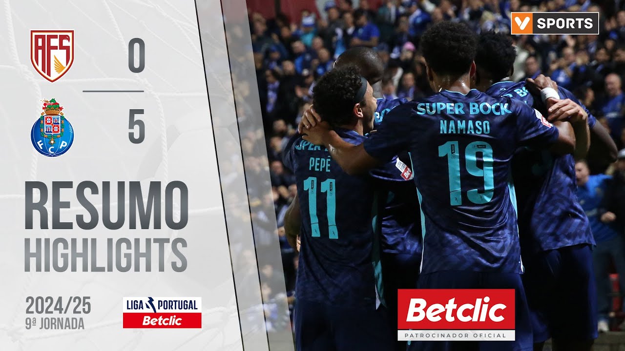 Resumo: AVS 0-5 FC Porto (Liga 24/25 #9)