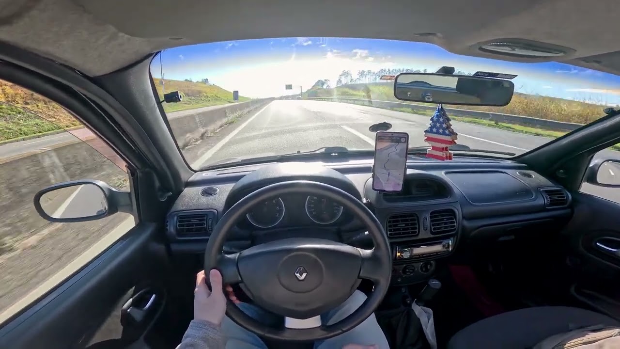 Clio 2.0 16v - SWAP F4R  - Acelerando na Estrada