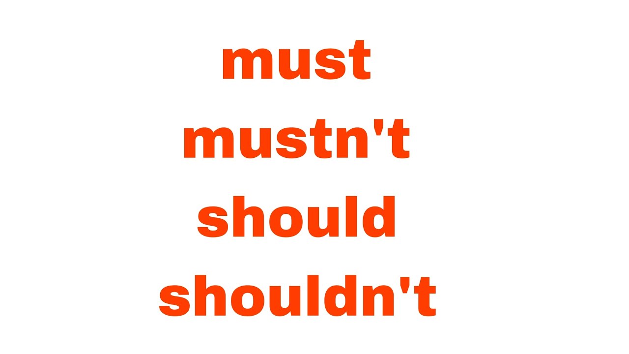 الفرق بين (mustو should )