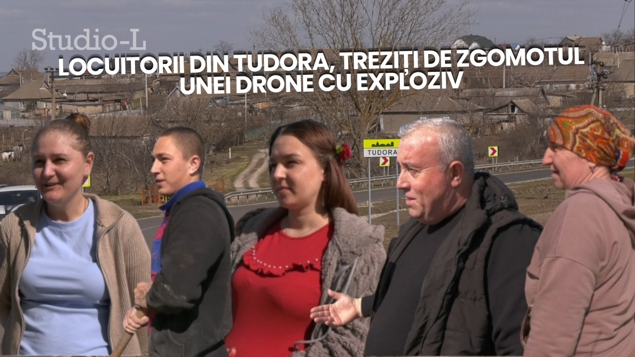 Locuitorii din Tudora, treziți de zgomotul unei drone cu exploziv