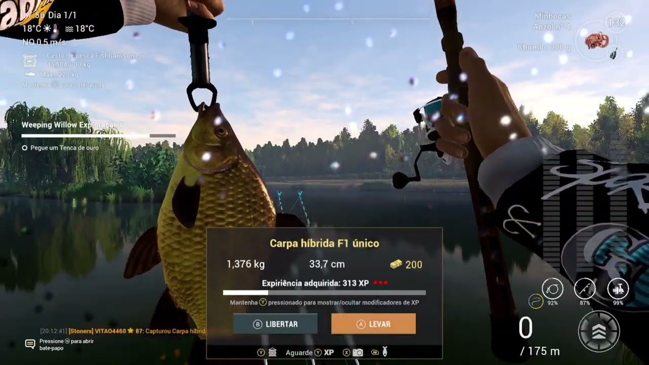 FISHING PLANET WEEPING WILLOW SPOT 2 CARPA HIBRIDA F1 UNICA.