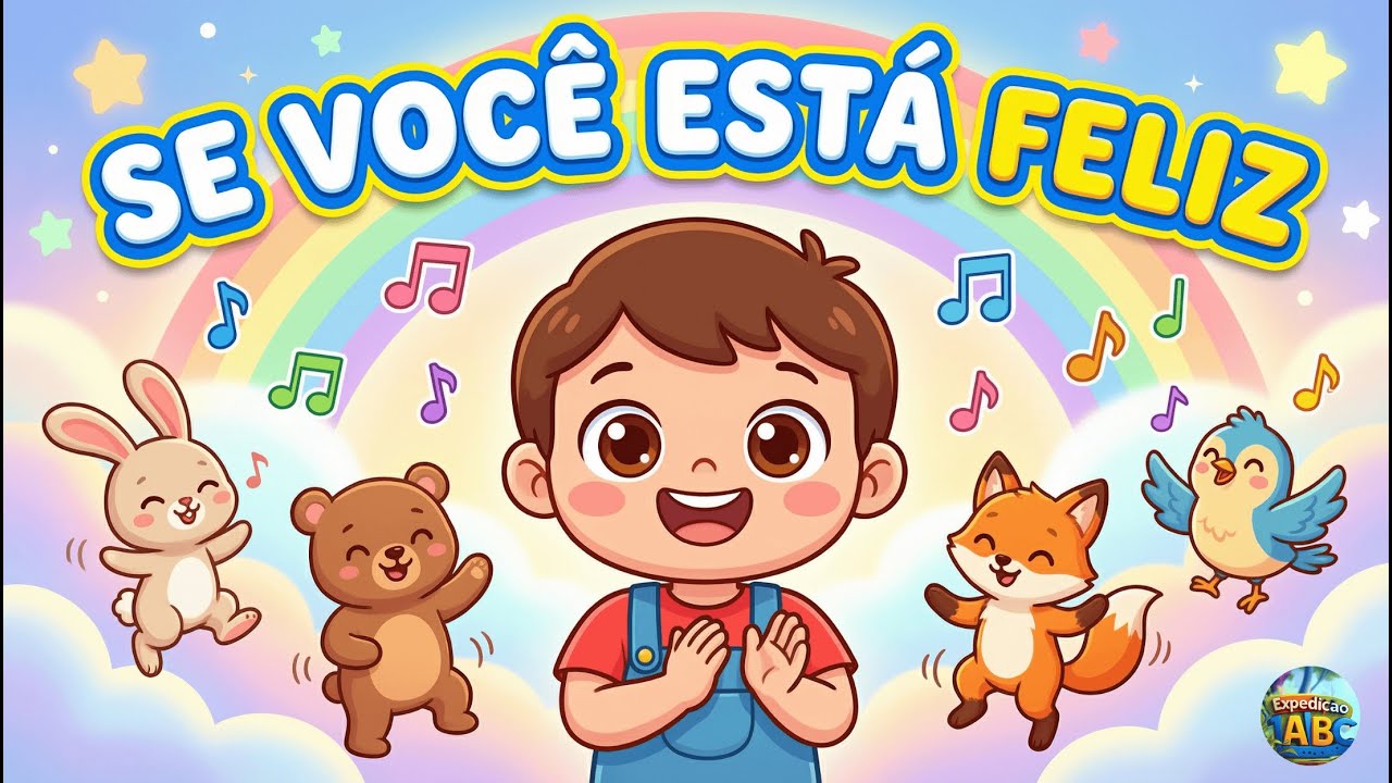 Se Você Está Feliz 👏 Música Infantil para Cantar e Brincar