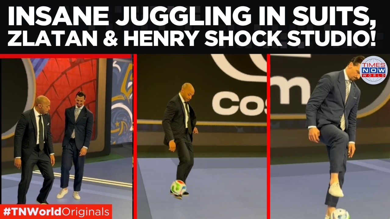 VIRAL: Zlatan & Henry Juggle Ball in Fox World Cup Studio, Video Goes Viral! | Times Now World